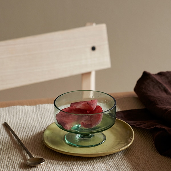 【国内在庫あり】ferm LIVING (ファームリビング) Oli Dessert Cup (オリ デザートカップ) アンバー/リサイクルクリア 北欧/食器/ガラス/日本正規代理店