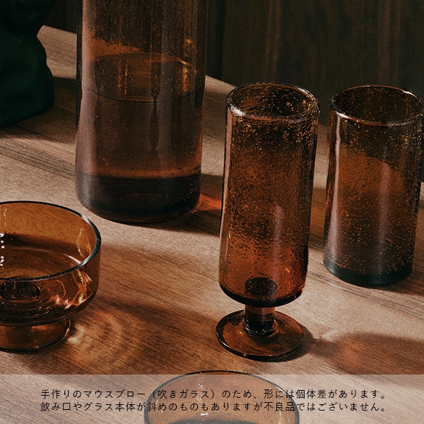 【国内在庫あり】ferm LIVING (ファームリビング) Oli Dessert Cup (オリ デザートカップ) アンバー/リサイクルクリア 北欧/食器/ガラス/日本正規代理店